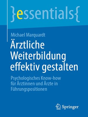 cover image of Ärztliche Weiterbildung effektiv gestalten